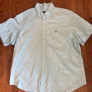Light Blue Ralph Lauren Short Sleeve Button Down